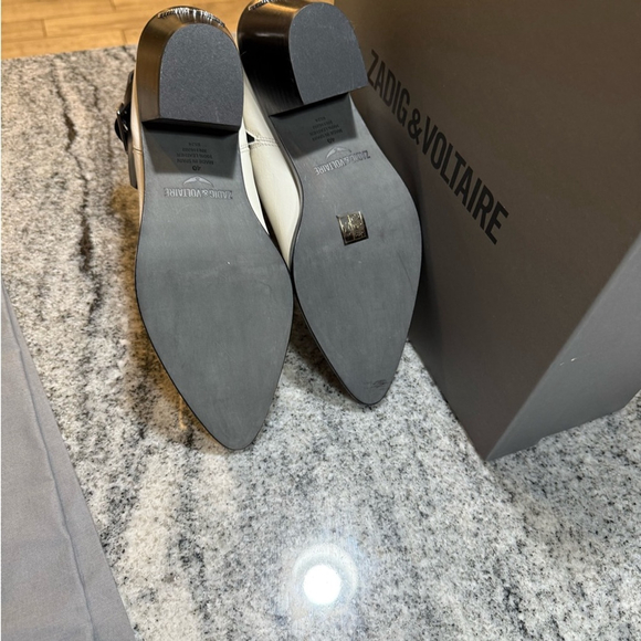 Zadig & Voltaire Tyler Cecilia Vintage Patent Ankle Boot, Ice - Picture 12 of 13